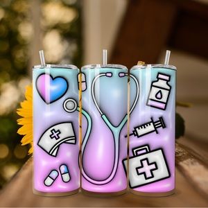 20 oz insulated nurse tumbler